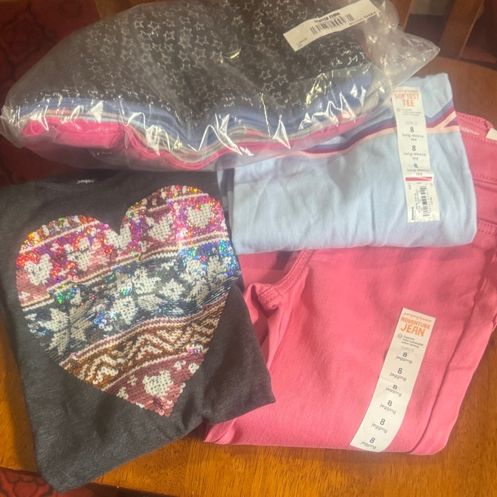 Jumping Beans Pink and Blue Kids Clothing Set